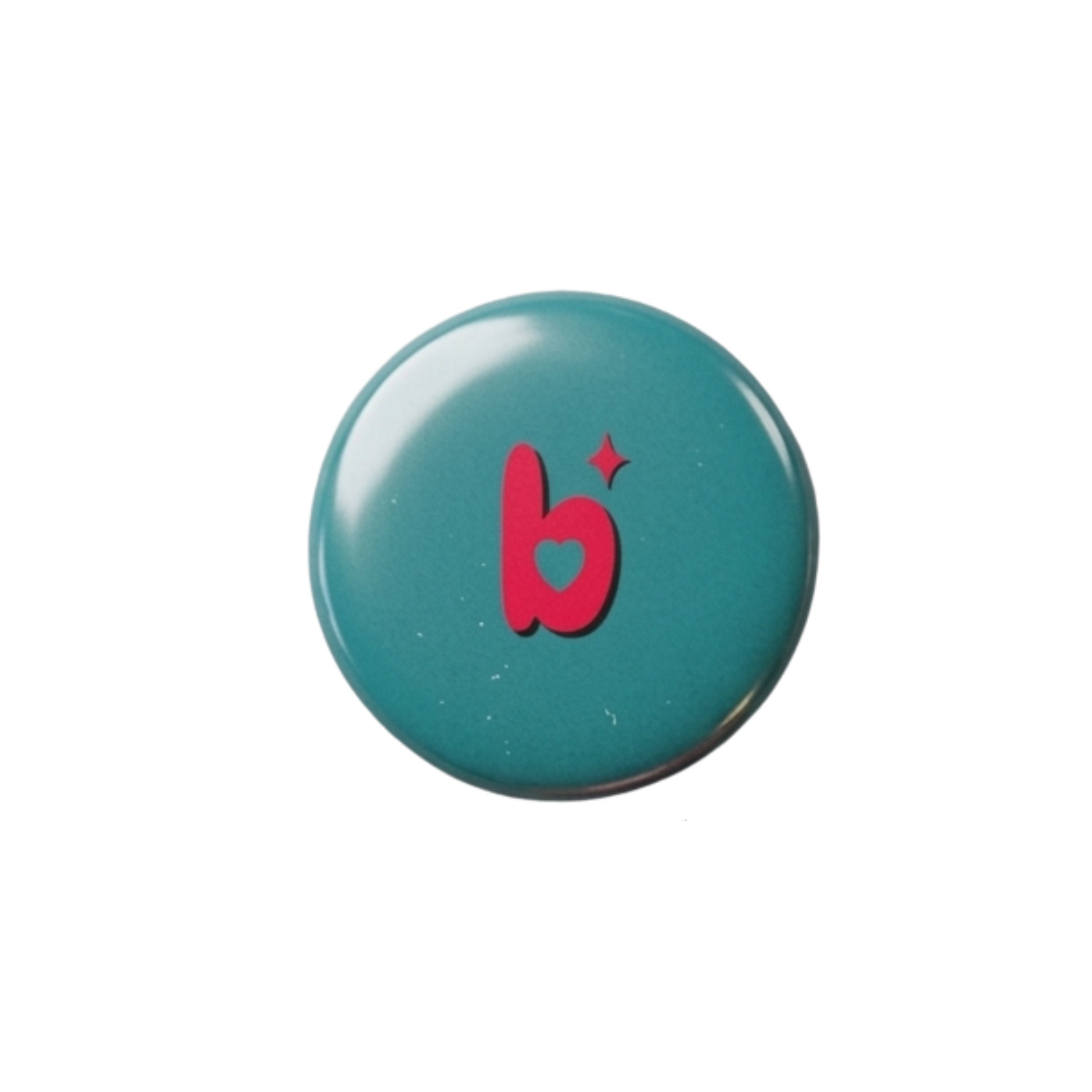Button 32mm Fundo Metal